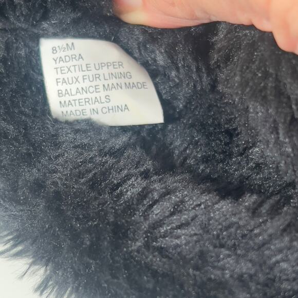 Makalu Women's Faux Fur Suede Ankle Black Boots Size 8.5 - Picture 4 of 12